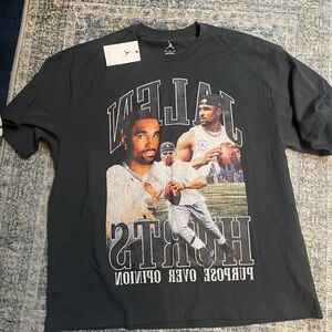 Air Jordan Jalen Hurts “ Purpose Over Opinion” Tee size xl Oversized